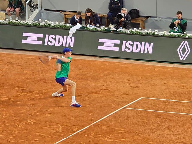 Jannik Sinner at Roland Garros